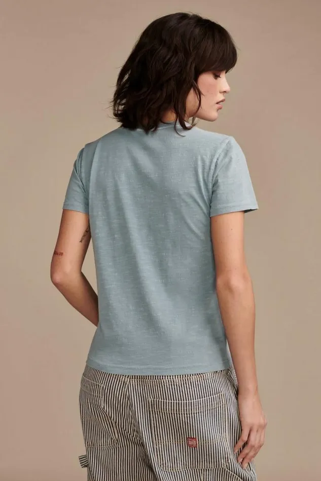 Women Lucky Brand Graphic Tees Laurel Canyon Country Store Classic Crew Mountain Spring