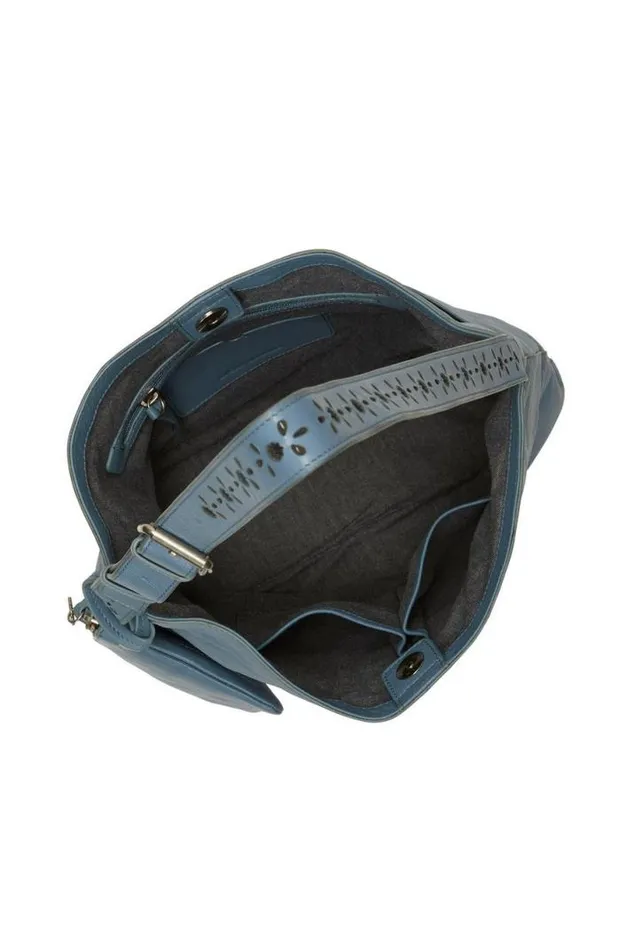 Women Lucky Brand Handbags Kora Shoulder Bag Open Blueturquoise