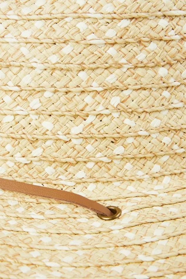 Women Lucky Brand Hats Straw Ranger Chin Strap Hat Natural