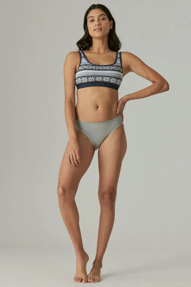 Women Lucky Brand Intimates and Sleepwear 2 Pack Fair Isle Bra Dark Blue