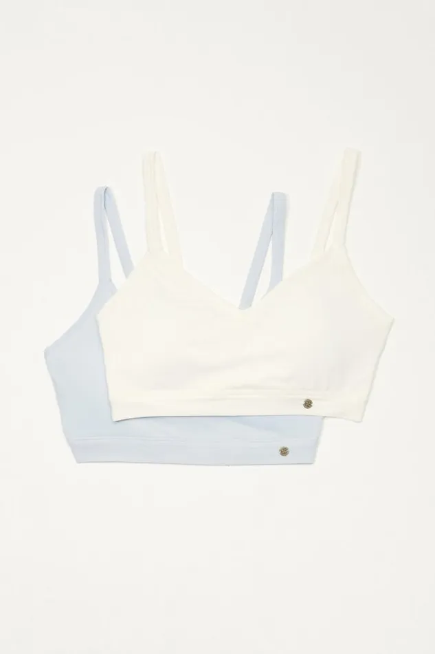 Women Lucky Brand Intimates and Sleepwear 2pk Everyday Lucky Bralette Buff