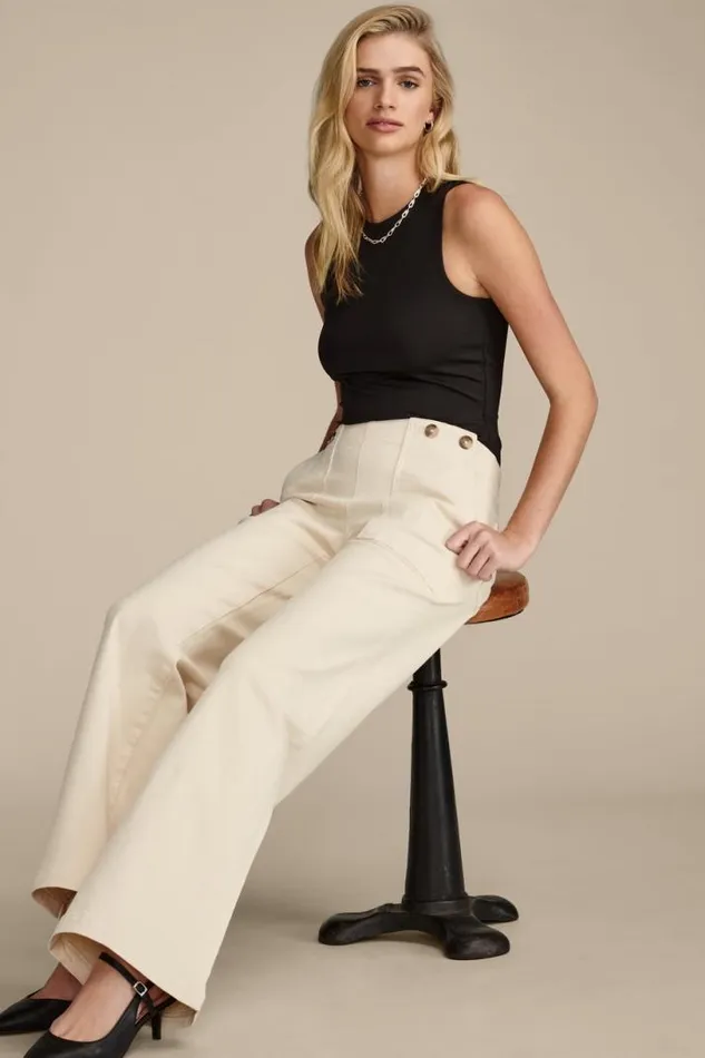 Women Lucky Brand Jeans Lucky Legend Sailor Wide Leg Pant Cloud High