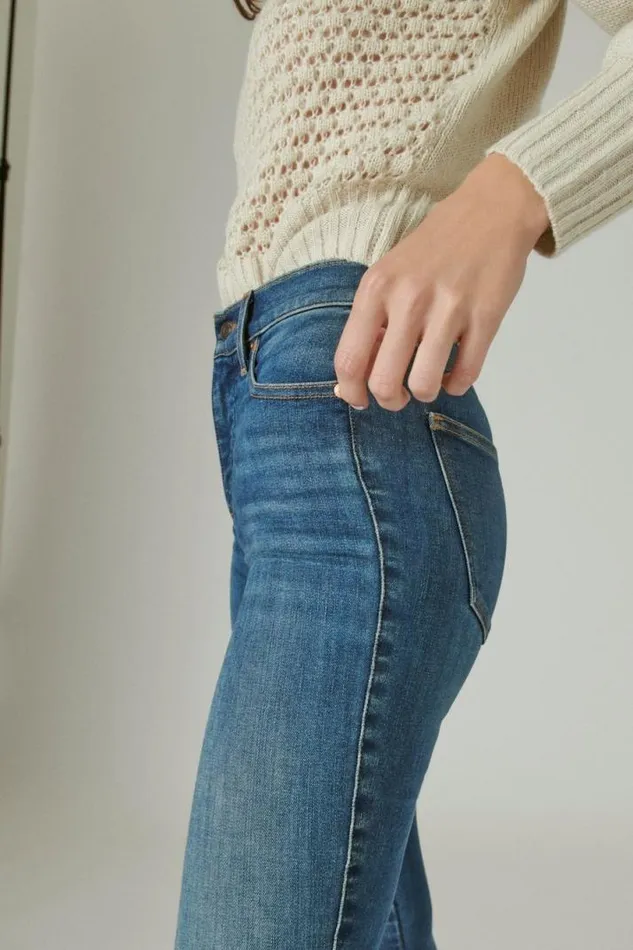 Women Lucky Brand Jeans Uni Fit High Rise Skinny Jean Confidence Club