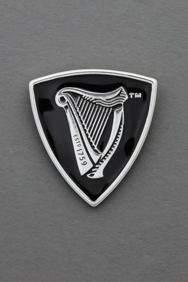 Women Lucky Brand Jewelry Guinness Classic Harp Pin Silver