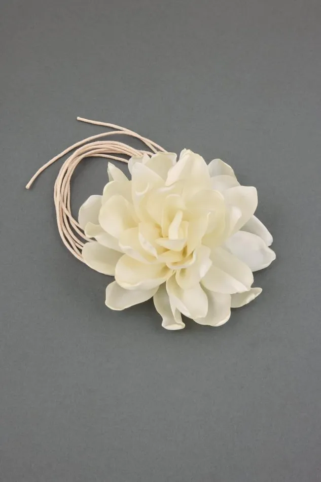 Women Lucky Brand Jewelry Satin Rose Choker White