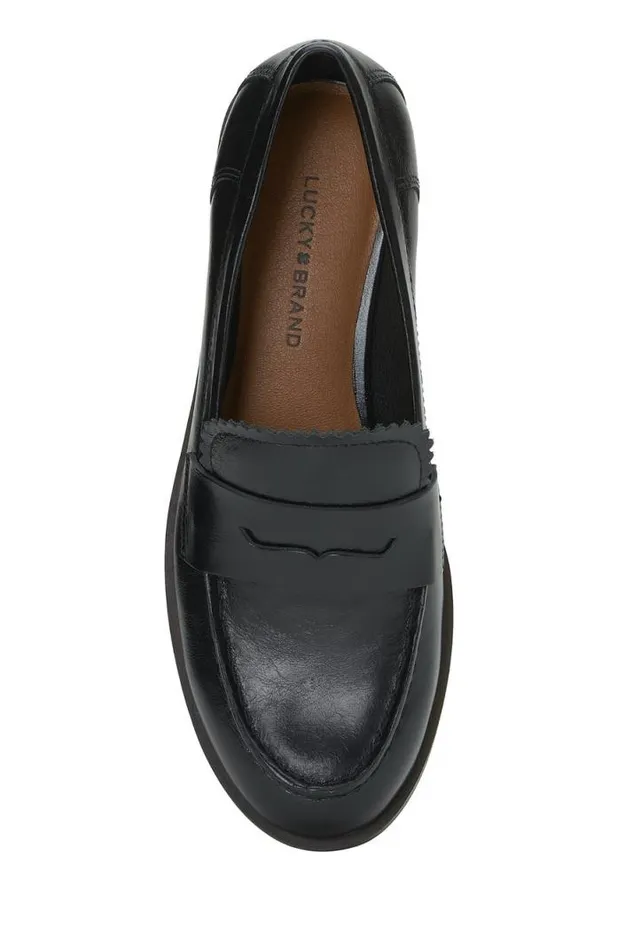Women Lucky Brand Shoes Floriss Penny Loafer Black