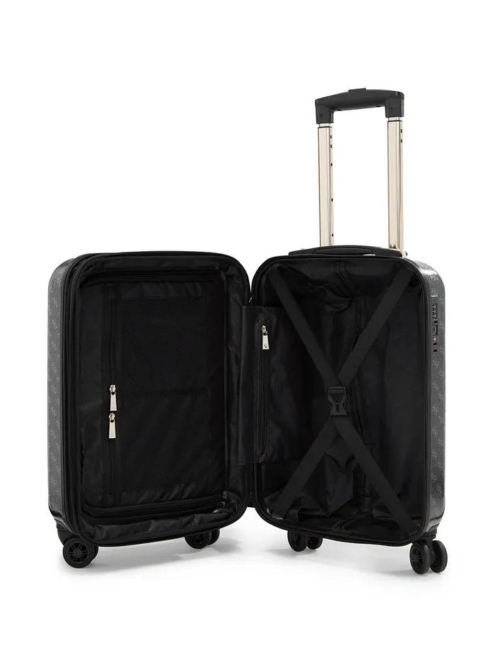 Women Luggage and Travel Bags GUESS Coal Logo Jesco 45cm Suitcase