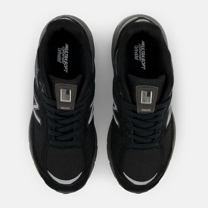 Women MADE In USA 990v5 Core Black With Silver New Balance Lifestyle Women MADE In USA 990v5 Core Black With Silver New Balance Lifestyle