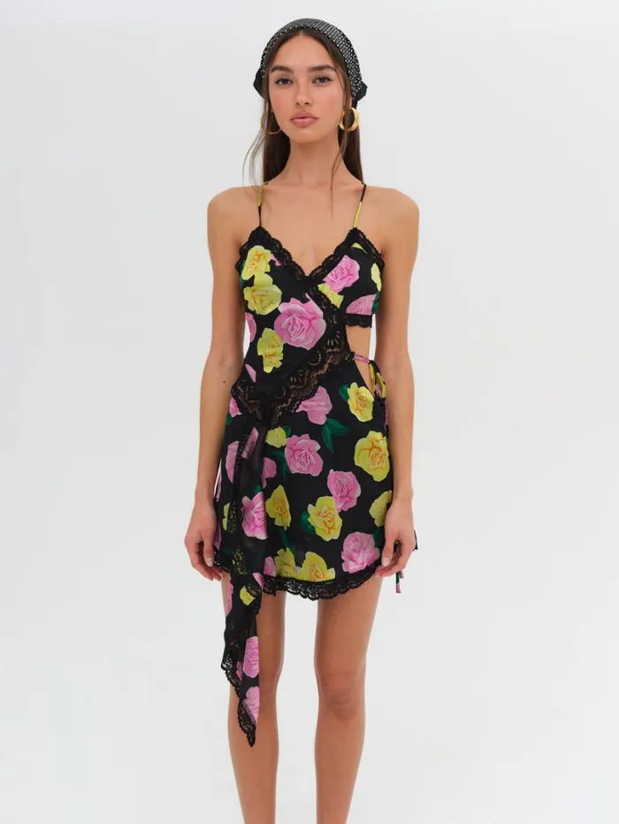 Women Madison Mini Dress Black For Love and Lemons Dresses