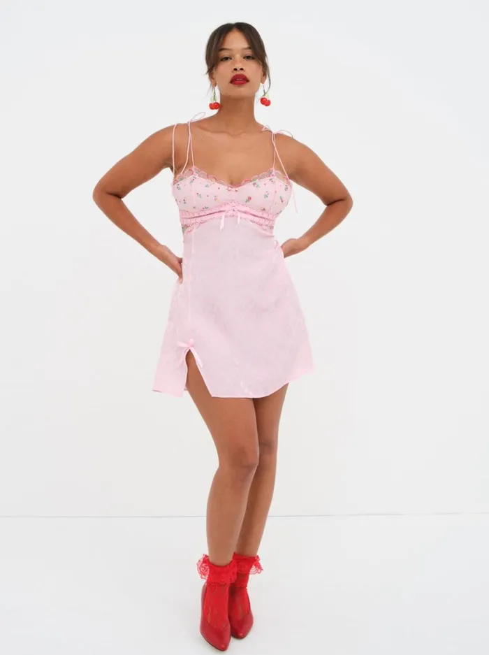 Women Maisie Slip Dress Pink For Love and Lemons Lingerie Women Maisie Slip Dress Pink For Love and Lemons Lingerie