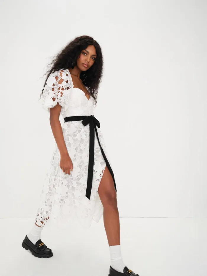 Women Marlene Midi Dress White For Love and Lemons Dresses Women Marlene Midi Dress White For Love and Lemons Dresses