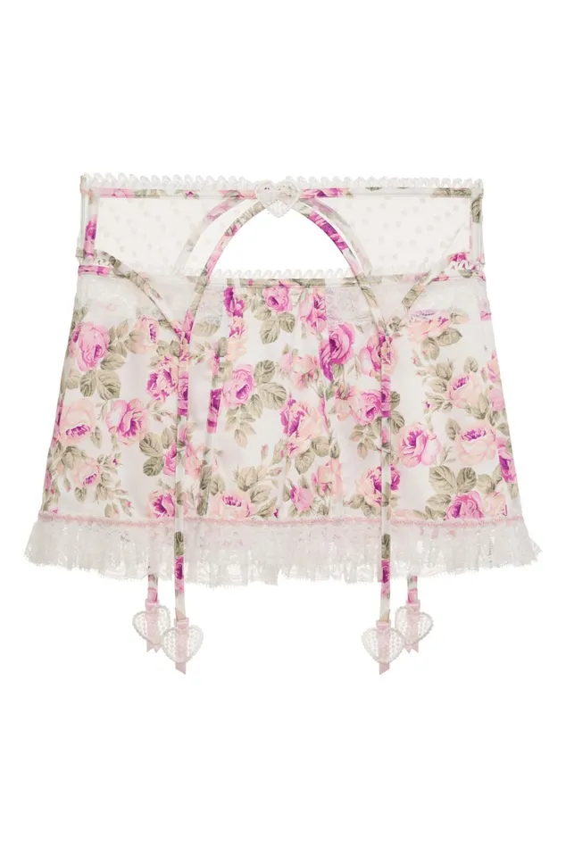 Women Mary Rose Garter Skirt Pink For Love and Lemons Lingerie Women Mary Rose Garter Skirt Pink For Love and Lemons Lingerie