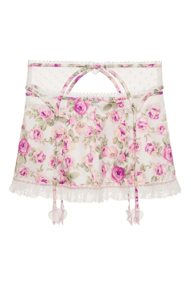Women Mary Rose Garter Skirt Pink For Love and Lemons Lingerie Women Mary Rose Garter Skirt Pink For Love and Lemons Lingerie