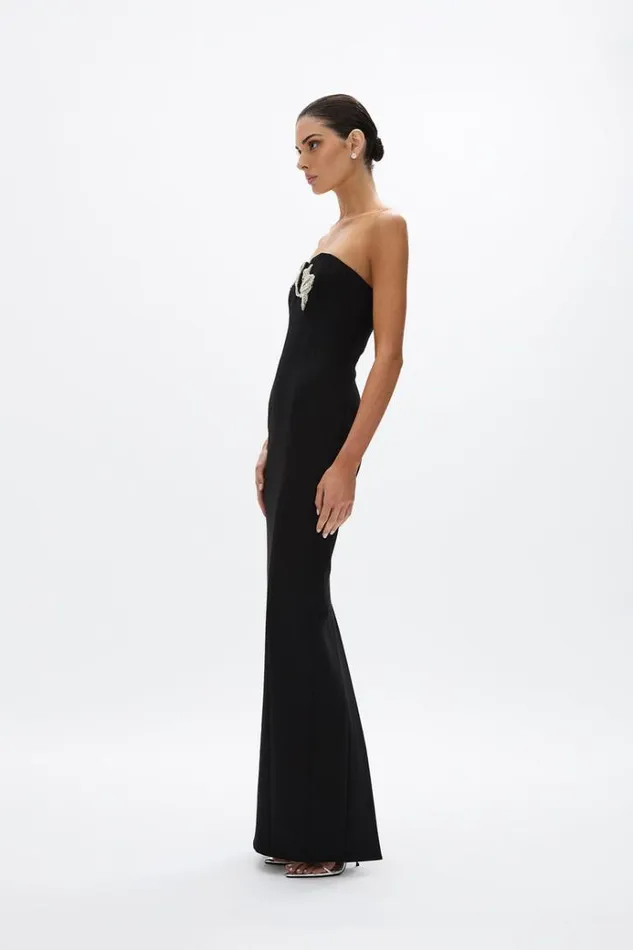 Women Maxi Dresses Rachel Gilbert Leura Gown Black Women Maxi Dresses Rachel Gilbert Leura Gown Black