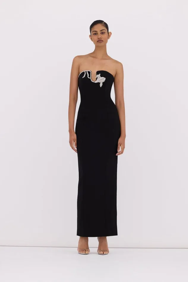 Women Maxi Dresses Rachel Gilbert Leura Gown Black Women Maxi Dresses Rachel Gilbert Leura Gown Black