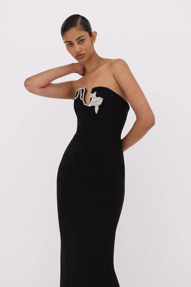 Women Maxi Dresses Rachel Gilbert Leura Gown Black Women Maxi Dresses Rachel Gilbert Leura Gown Black