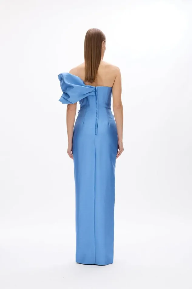 Women Maxi Dresses Rachel Gilbert Marlo Gown In Cornflower Women Maxi Dresses Rachel Gilbert Marlo Gown In Cornflower