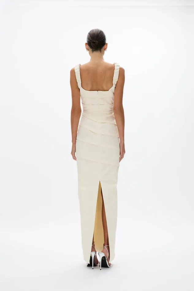 Women Maxi Dresses Rachel Gilbert Rhodes Gown Ivory
