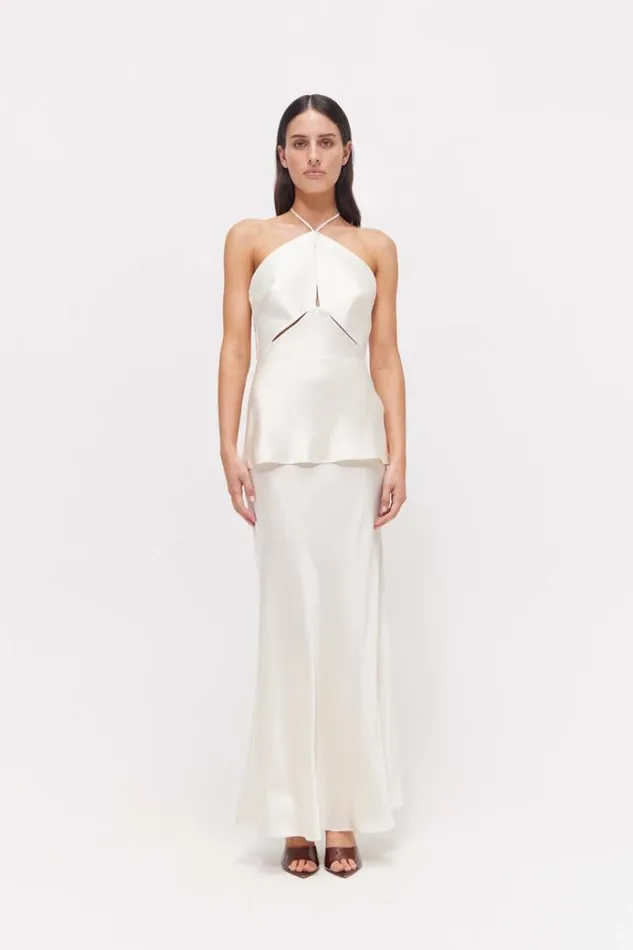Women Maxi Dresses Rachel Gilbert Skye Skirt In Coconut