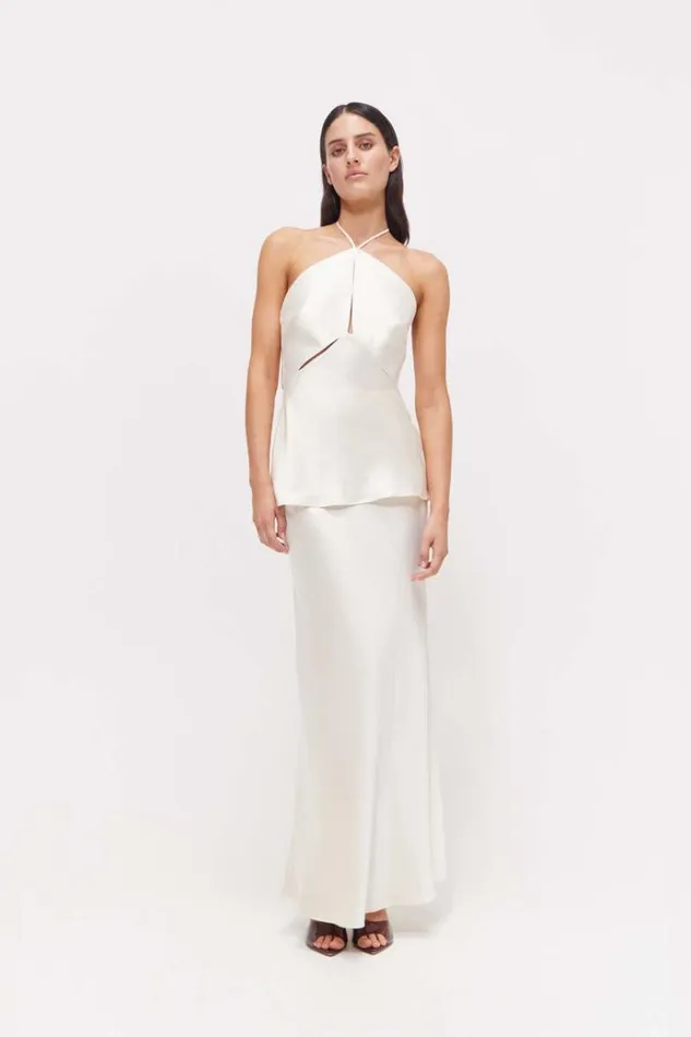 Women Maxi Dresses Rachel Gilbert Skye Skirt In Coconut Women Maxi Dresses Rachel Gilbert Skye Skirt In Coconut