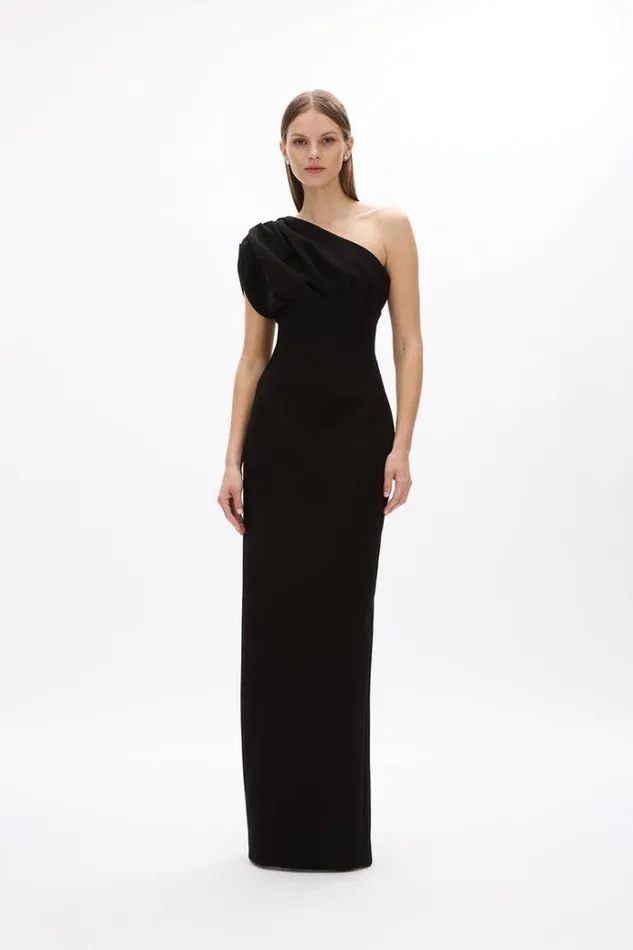 Women Maxi Dresses Rachel Gilbert Winnie Gown Black