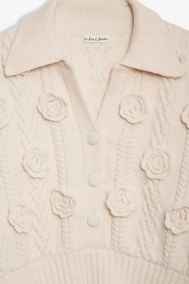 Women Mel Henley White For Love and Lemons Tops Women Mel Henley White For Love and Lemons Tops