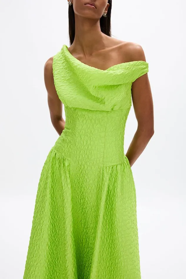Women Midi Dresses Rachel Gilbert Elley Dress Lime Women Midi Dresses Rachel Gilbert Elley Dress Lime