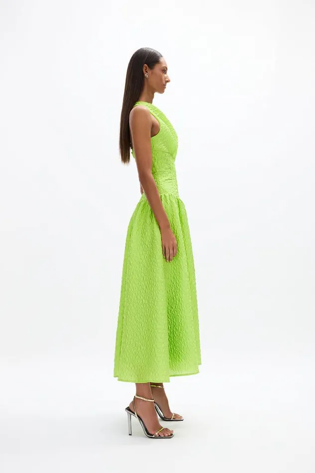 Women Midi Dresses Rachel Gilbert Elley Dress Lime Women Midi Dresses Rachel Gilbert Elley Dress Lime