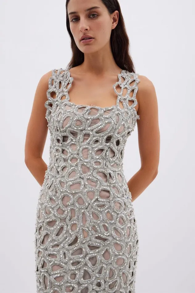Women Midi Dresses Rachel Gilbert EVERETT DRESS Women Midi Dresses Rachel Gilbert EVERETT DRESS