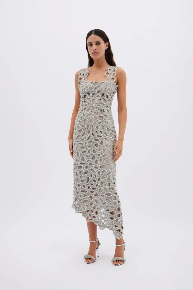Women Midi Dresses Rachel Gilbert EVERETT DRESS Women Midi Dresses Rachel Gilbert EVERETT DRESS