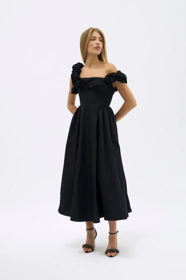 Women Midi Dresses Rachel Gilbert HENLEY STRAP DRESS Women Midi Dresses Rachel Gilbert HENLEY STRAP DRESS