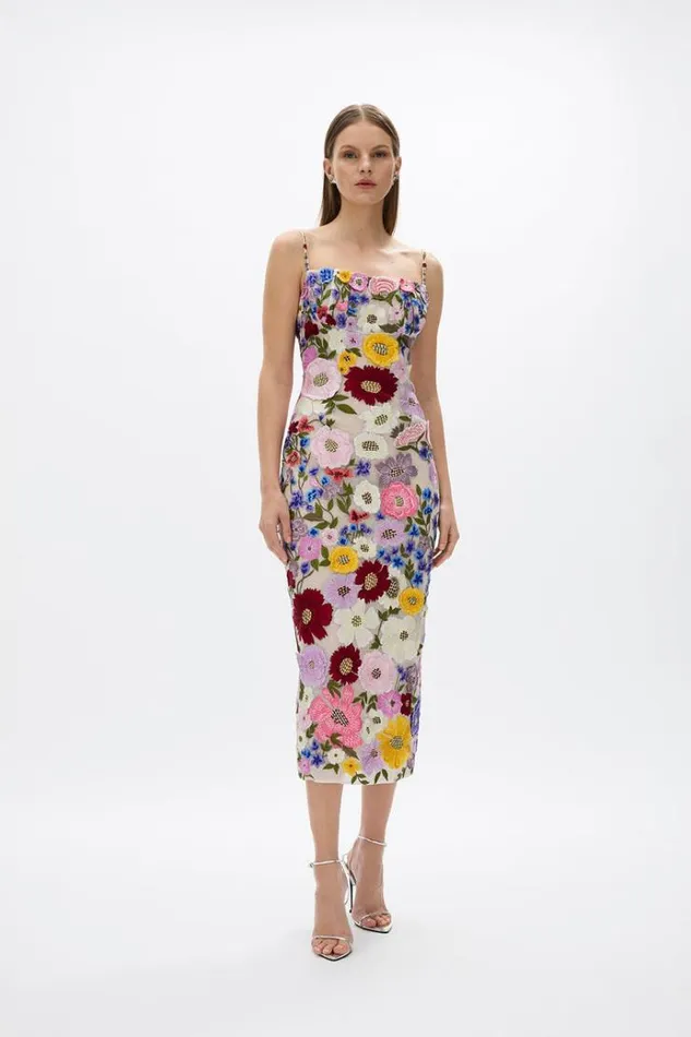 Women Midi Dresses Rachel Gilbert Rachel Gilbert NYA DRESS 8211 MULTI