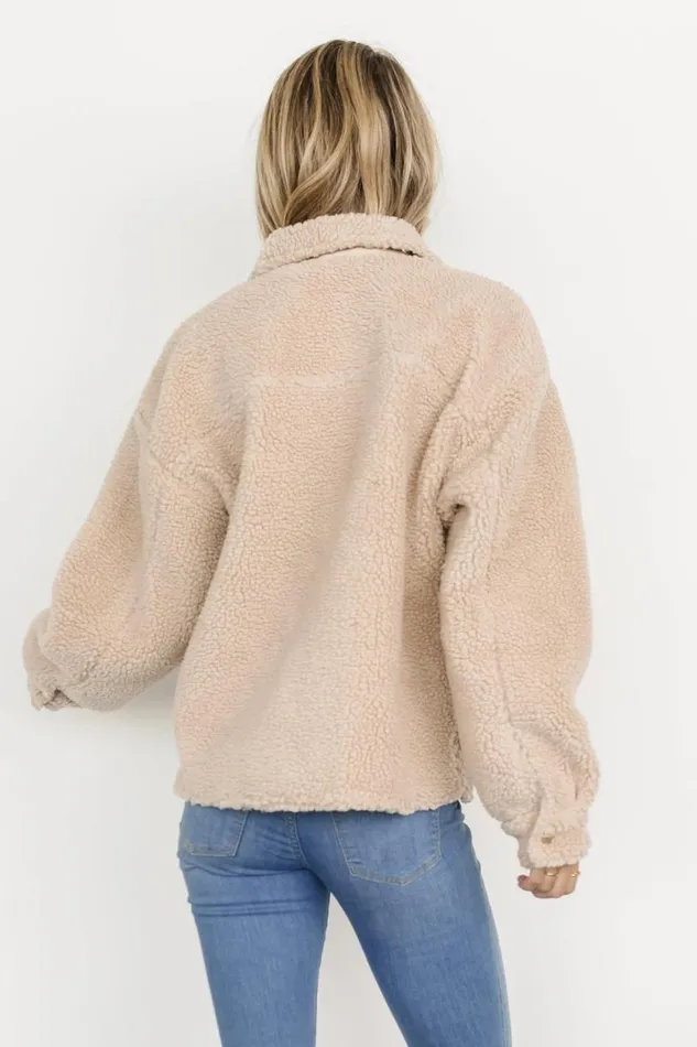 Women Midtown Sherpa Jacket Oatmeal Baltic Born Outerwear Women Midtown Sherpa Jacket Oatmeal Baltic Born Outerwear
