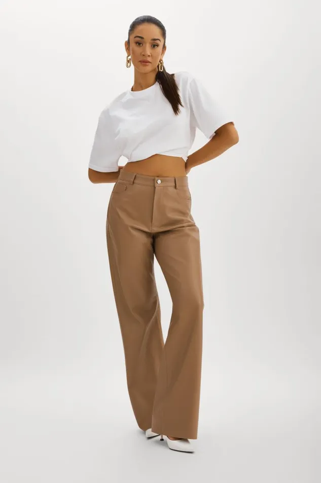 Women NAIA Cropped Tee White LAMARQUE Tops