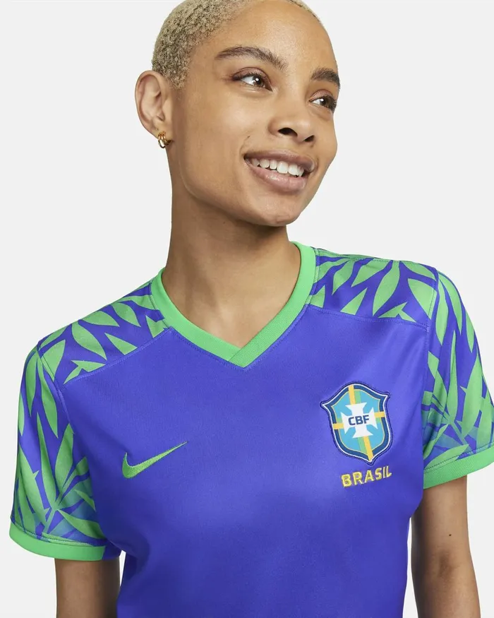 Women Nike All Clothing Brazil 2023 Stadium Away Paramount Bluegreen Sparkgreen Spark