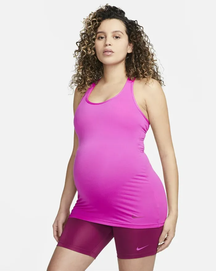 Women Nike All Clothing DriFIT M Active Fuchsiarosewood