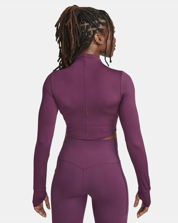 Women Nike All Clothing DriFIT One Luxe Bordeaux