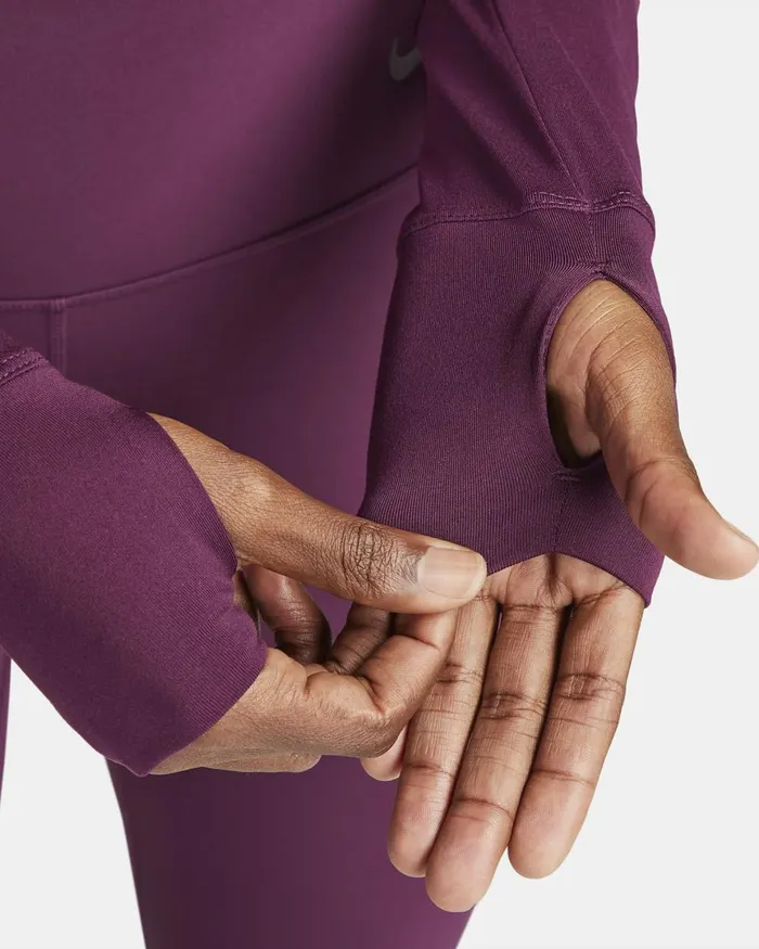 Women Nike All Clothing DriFIT One Luxe Bordeaux