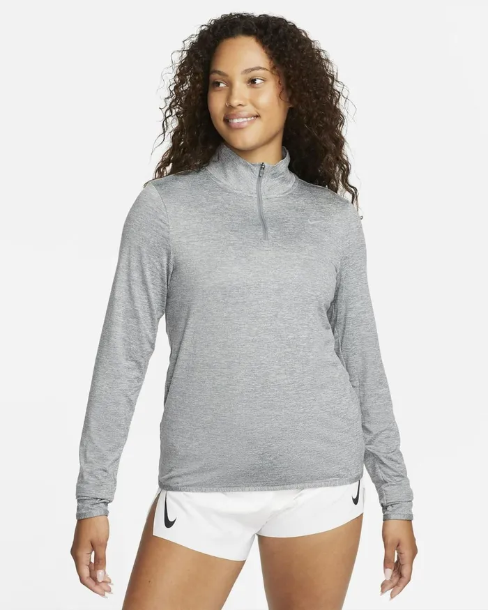 Women Nike All Clothing DriFIT Swift UV Smoke Greylight Smoke Greyheather