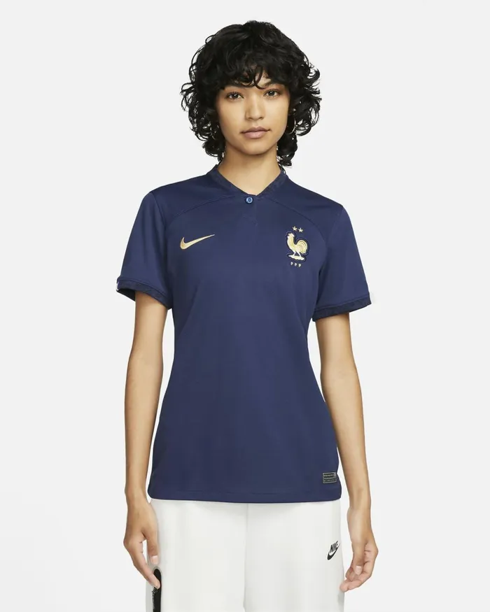Women Nike All Clothing FFF 202223 Stadium Home Midnight Navymidnight Navymidnight Navymetallic Gold