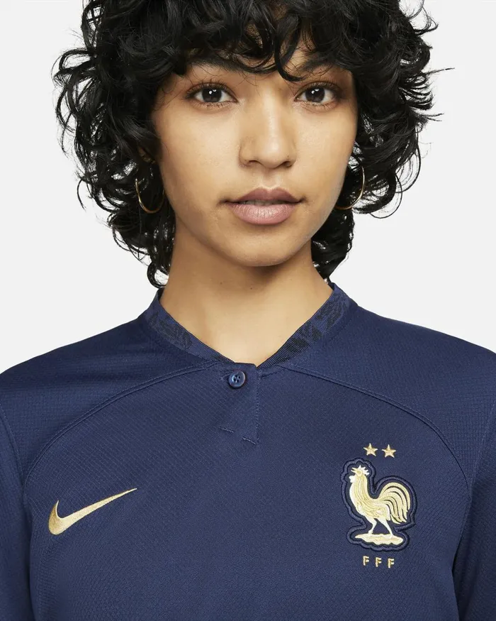 Women Nike All Clothing FFF 202223 Stadium Home Midnight Navymidnight Navymidnight Navymetallic Gold