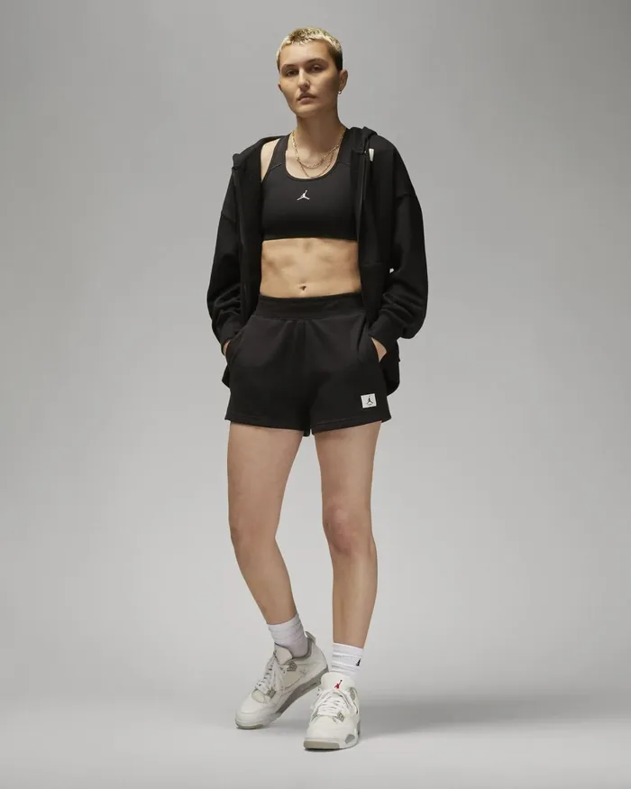 Women Nike All Clothing Jordan Flight Fleece Blackblackblack