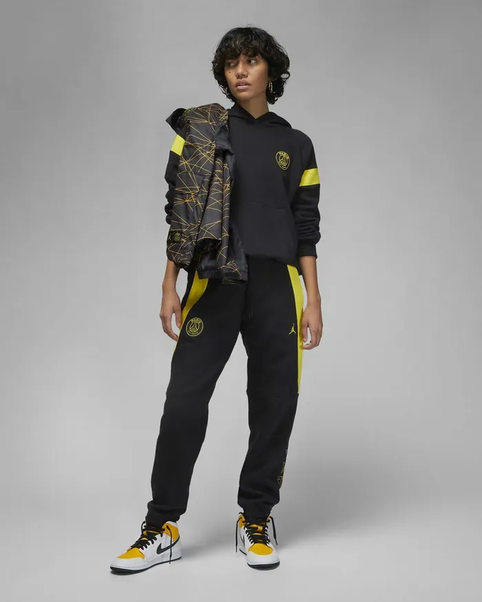 Women Nike All Clothing Paris SaintGermain Blacktour Yellowtour Yellow