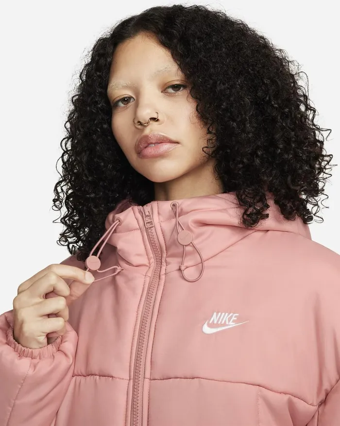 Women Nike All Clothing Sportswear Classic Puffer Red Stardustwhite