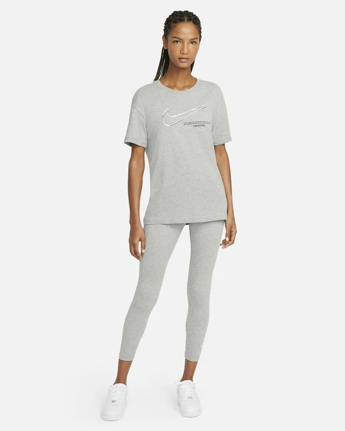 Women Nike All Clothing Sportswear Essential Dark Grey Heatherwhite