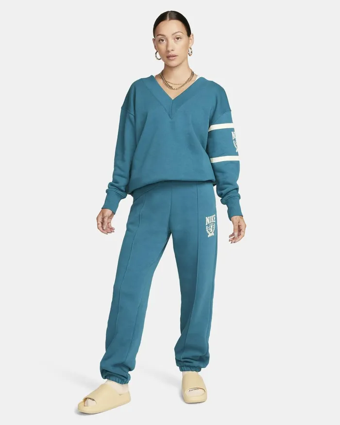 Women Nike All Clothing Sportswear Phoenix Fleece Geode Teal