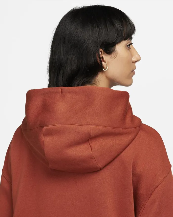 Women Nike All Clothing Sportswear Phoenix Fleece Rugged Orangeblack