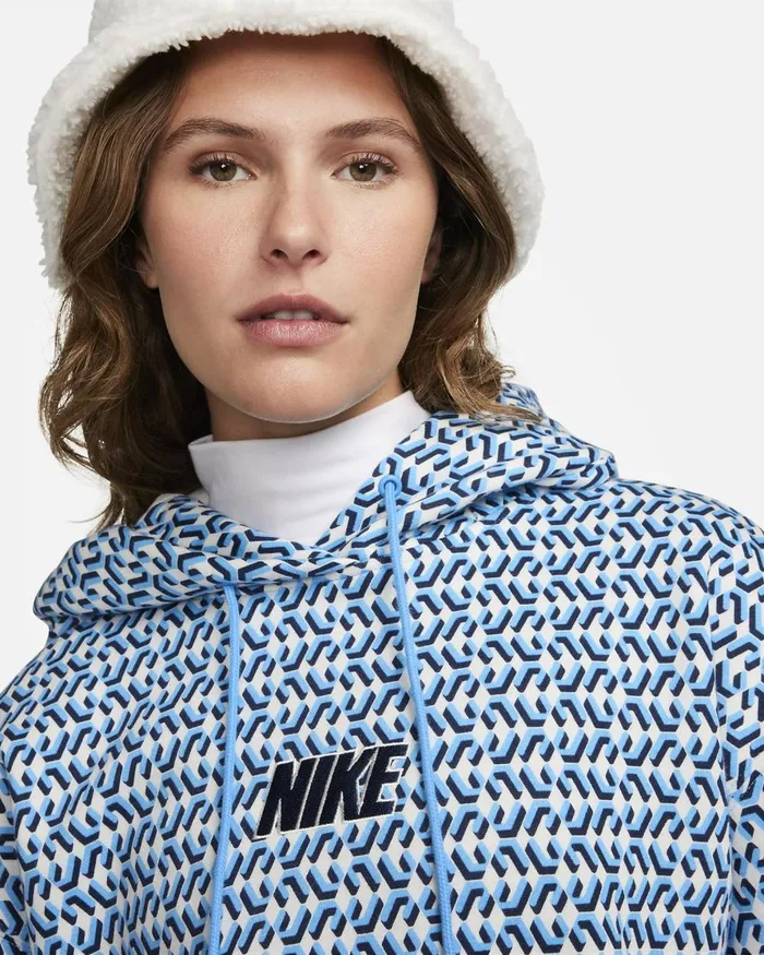 Women Nike All Clothing Sportswear Phoenix Fleece X United University Bluemidnight Navy