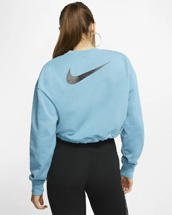 Women Nike All Clothing Sportswear Swoosh Ceruleanblack