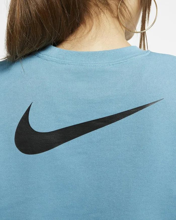 Women Nike All Clothing Sportswear Swoosh Ceruleanblack